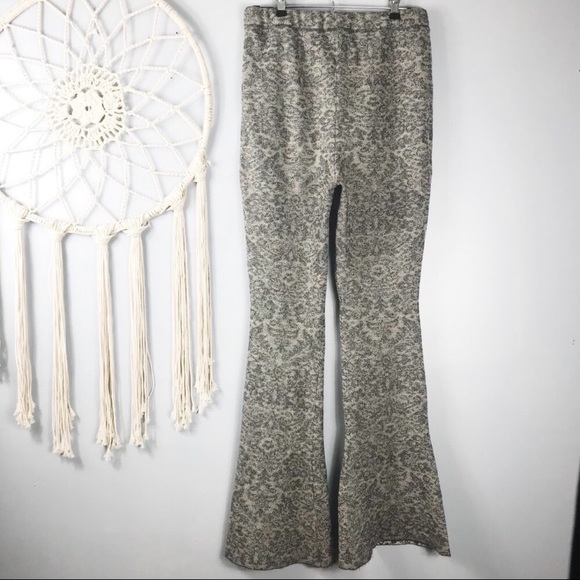 ✨ Free People Brockade Glitter Swear Flare Pants ✨ - Picture 3 of 7